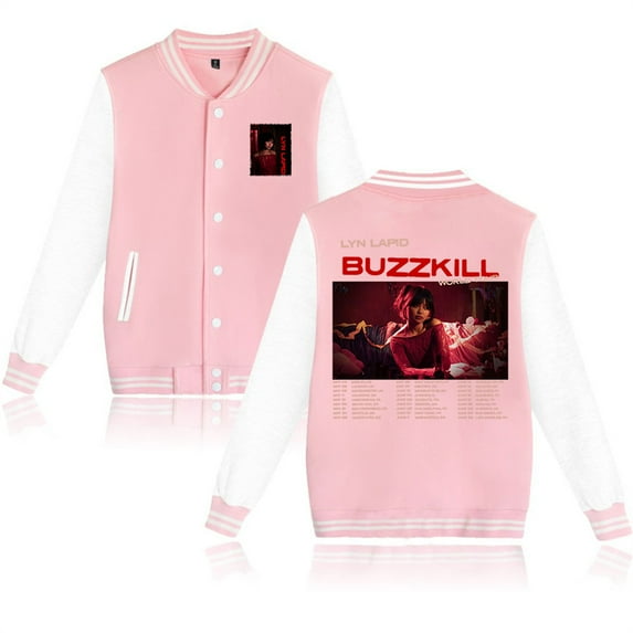 Lyn Lapid Buzzkill The Tour 2025 Jackets Hip Hop Baseball Uniform Casual Fashion Coat