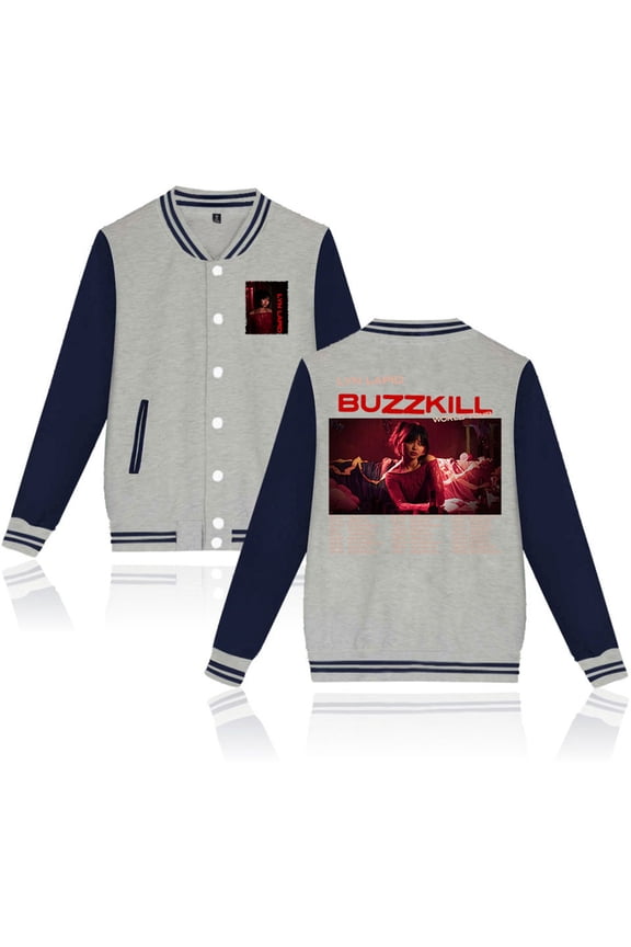 Lyn Lapid Buzzkill The Tour 2025 Jackets Hip Hop Baseball Uniform Casual Fashion Coat