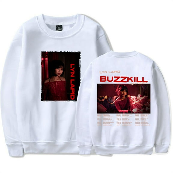 Lyn Lapid Buzzkill The Tour 2025 Sweatshirts Hip Hop Crewneck Fashion Casual Pullover