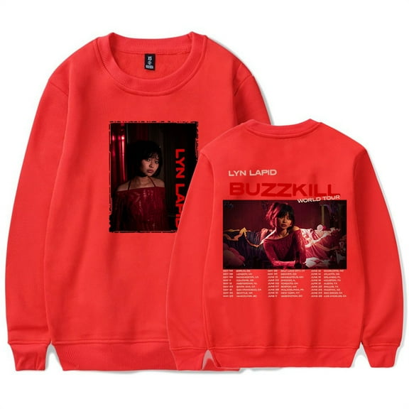 Lyn Lapid Buzzkill The Tour 2025 Sweatshirts Hip Hop Crewneck Fashion Casual Pullover