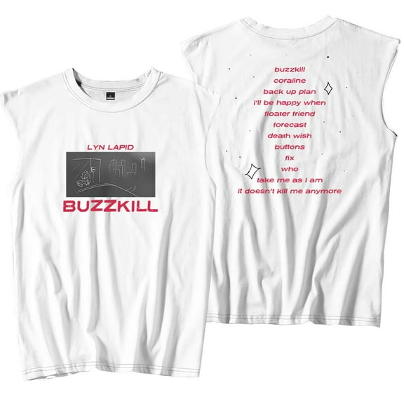 Lyn Lapid Buzzkill Tracklist Merch Tank Tops Sleeveless Sport Vest Women Men Outdoor Sportwear