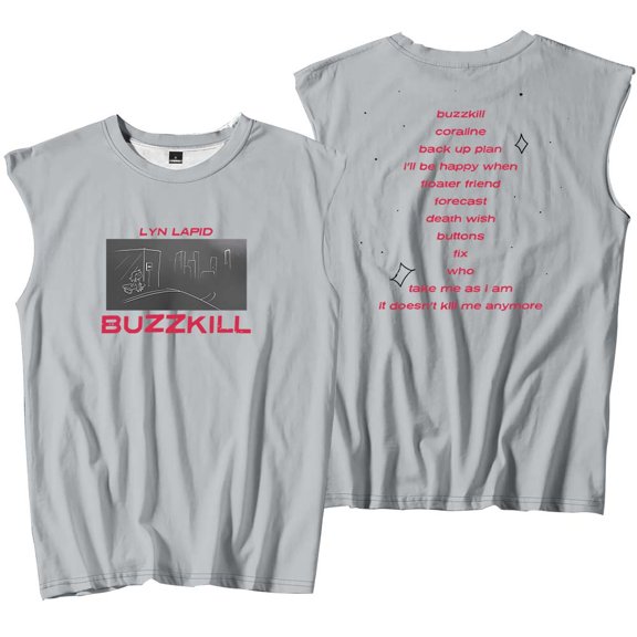 Lyn Lapid Buzzkill Tracklist Merch Tank Tops Sleeveless Sport Vest Women Men Outdoor Sportwear