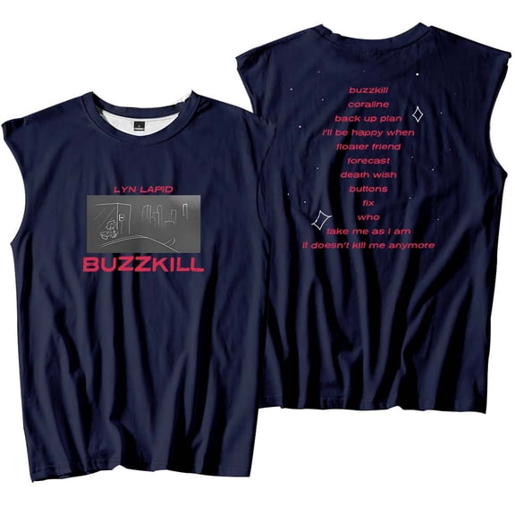 Lyn Lapid Buzzkill Tracklist Merch Tank Tops Sleeveless Sport Vest Women Men Outdoor Sportwear