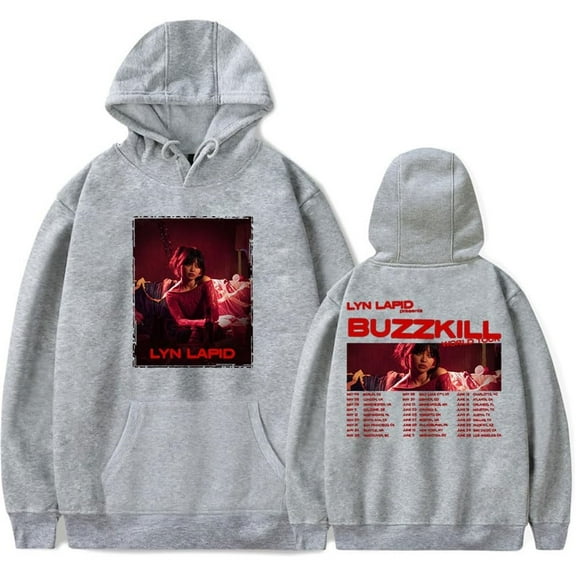 Lyn Lapid Buzzkill World Tour 2025 Merch Hoodie Pockets Drawstring Unisex Hooded Sweatshirt Fashion Clothing