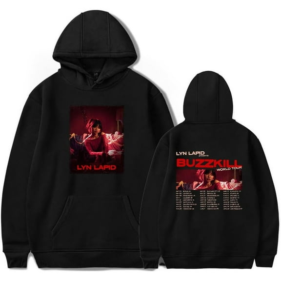Lyn Lapid Buzzkill World Tour 2025 Merch Hoodie Pockets Drawstring Unisex Hooded Sweatshirt Fashion Clothing