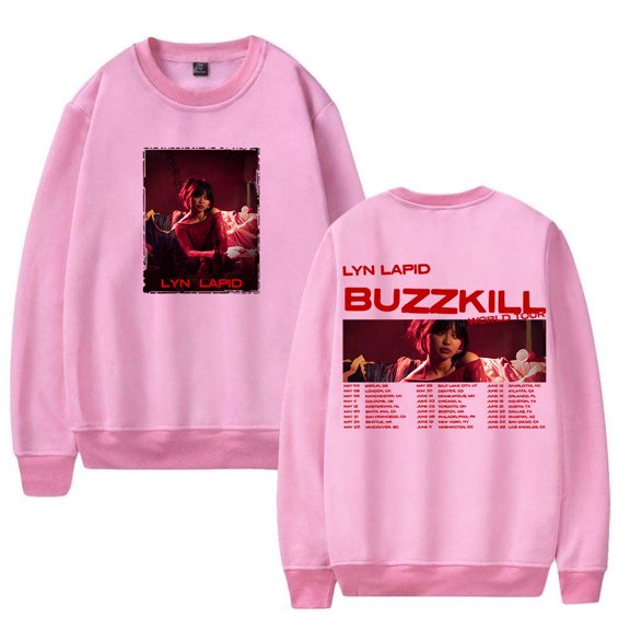 Lyn Lapid Buzzkill World Tour 2025 Merch Sweatshirt Women Men Casual Crewneck Long Sleeve Pullover Clothes