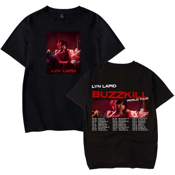 Lyn Lapid Buzzkill World Tour 2025 Merch T-Shirt Women Men Crewneck Casual Short Sleeve Tee