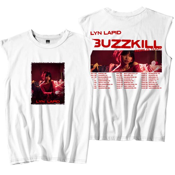 Lyn Lapid Buzzkill World Tour 2025 Merch Tank Tops Sleeveless Sport Vest Women Men Outdoor Sportwear