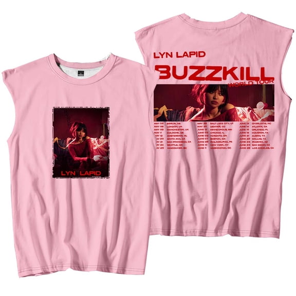 Lyn Lapid Buzzkill World Tour 2025 Merch Tank Tops Sleeveless Sport Vest Women Men Outdoor Sportwear