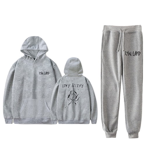 Lyn Lapid Hoodie Jogger Pant 2 Piece Suit Casual Sweatshirt&Trousers 2 Piece Set