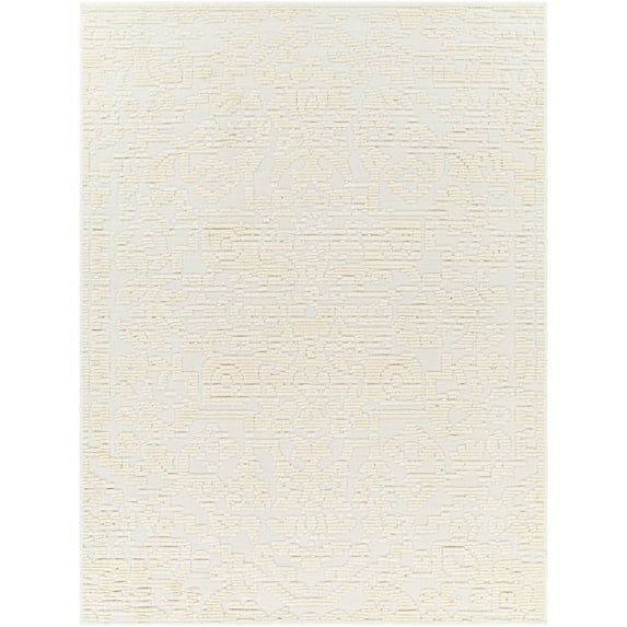 Lyna Cream 8' x 10' Machine Washable Area Rug