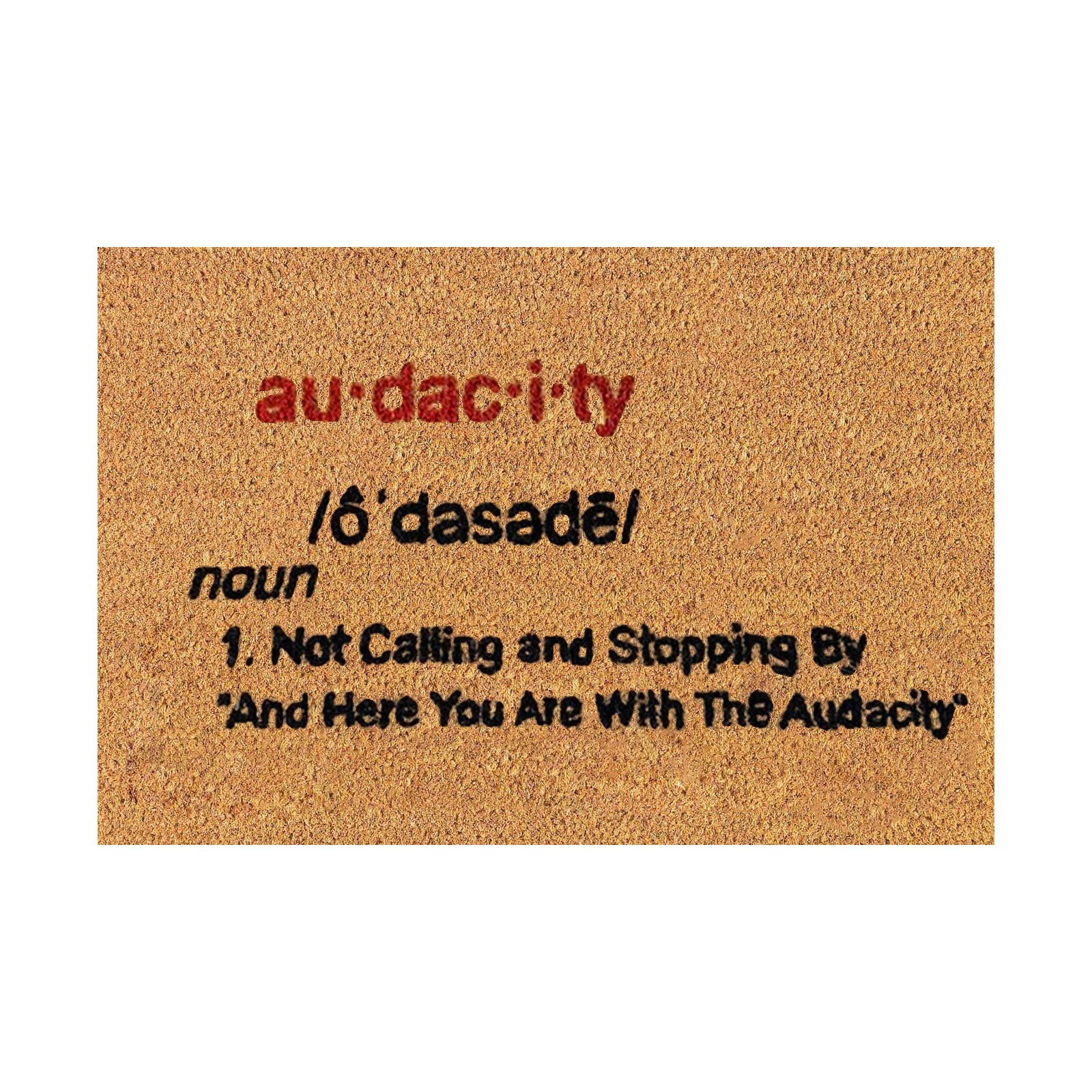 Lynbm Explanation of The Word '' Printed Brown Classic Floor Mat