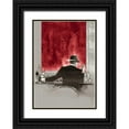 thumbnail image 1 of Lynch, Brent  11x14 Black Ornate Wood Framed with Double Matting Museum Art Print Titled - Cigar Bar Red Study, 1 of 4