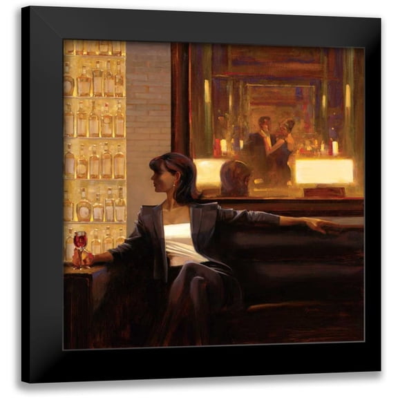 Lynch, Brent 12x12 Black Modern Framed Museum Art Print Titled - Amber Glow 2