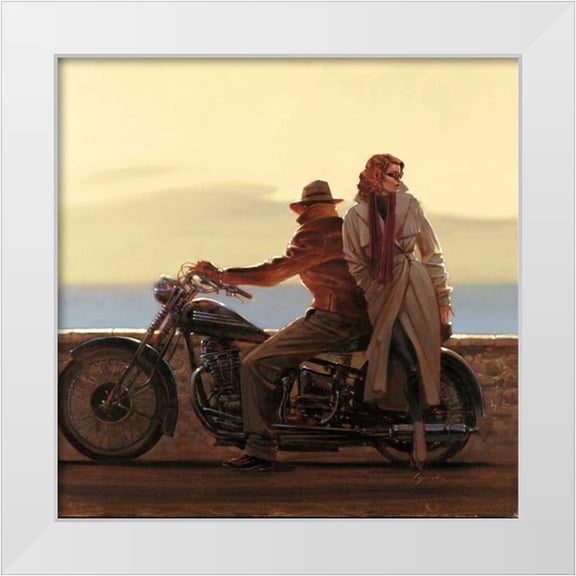 Lynch, Brent 12x12 White Modern Wood Framed Museum Art Print Titled - Coastal Ride