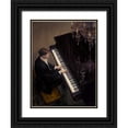 thumbnail image 1 of Lynch, Brent  15x18 Black Ornate Wood Framed with Double Matting Museum Art Print Titled - Jazz Duet - Piano, 1 of 4