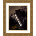 thumbnail image 1 of Lynch, Brent  15x18 Gold Ornate Wood Framed with Double Matting Museum Art Print Titled - Jazz Duet - Piano, 1 of 4