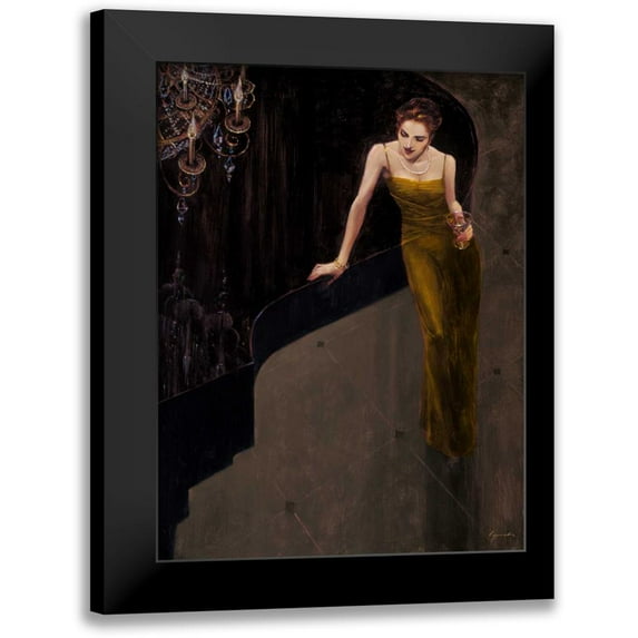 Lynch, Brent 19x24 Black Modern Framed Museum Art Print Titled - Jazz Duet - Vocal