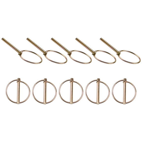 Lynch Pins, Carbon Steel Trailer Lock Pin Dia 3/16" 4.5mm Linch Retaining Pins,Locking Pin Fasteners for Track Farm Lawn,Trailers, Tractors, Agricultural Vehicles, 10PCS