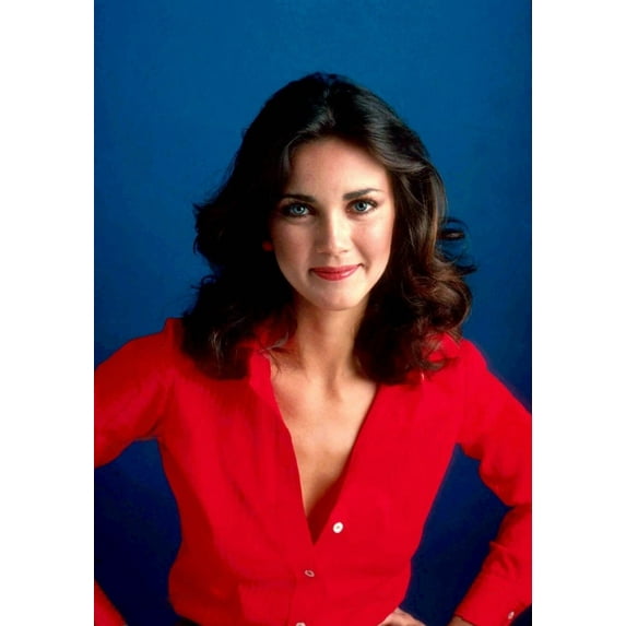 Lynda Carter - Red Button Up Shirt Photo Print (8 x 10)