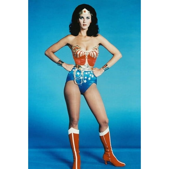 MovieMarket Lynda Carter Wonder Woman Red Boots Leggy Busty 36" x 24" Poster