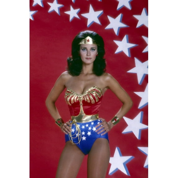 Lynda Carter in Wonder Woman busty pose in costume super hero 24x36 Poster