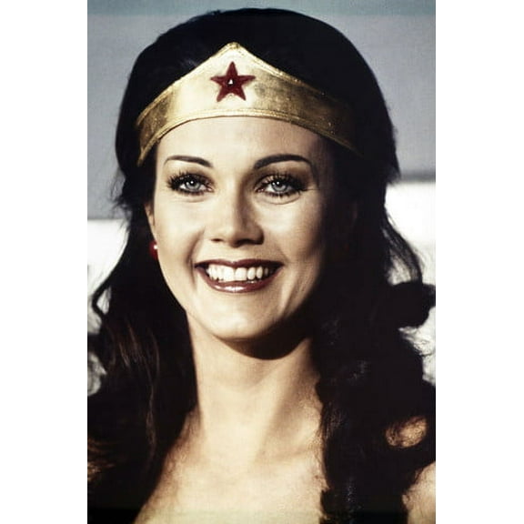 Lynda Carter in Wonder Woman smiling head and shoulders portrait 24x36 Poster