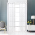 thumbnail image 1 of Lyndale Décor Lyndale Joy Embroidered Sheer Curtain White 120 120 Inches, 1 of 5