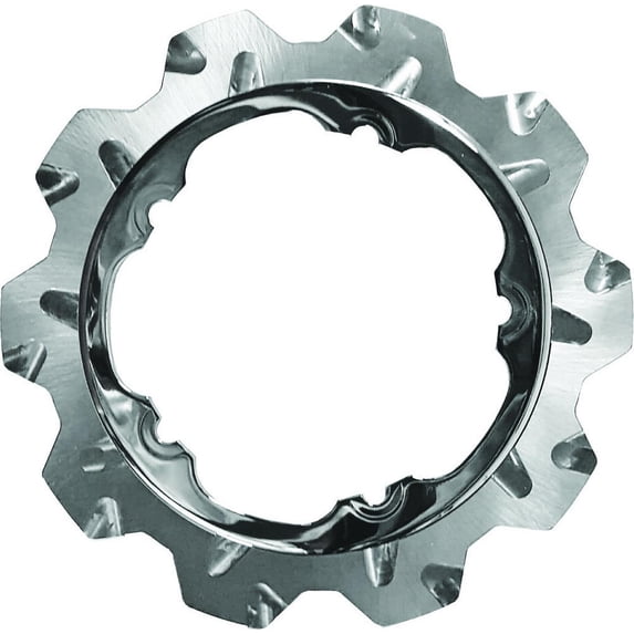 Lyndall Racing Brakes 2003-1022 Crown Cut Triang Racing Rotor - 11.8in. - Chrome