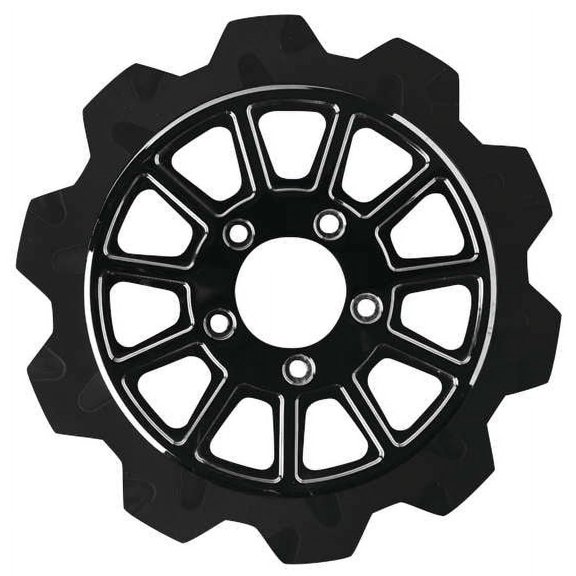 Lyndall Racing Brakes 2103-1133 Crown Cut 9-Spike Racing Rotor - 11.8in. - Black