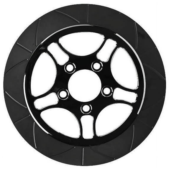 Lyndall Racing Brakes 738-0227 Smooth Triang Racing Rotor - 11.8in. - Black