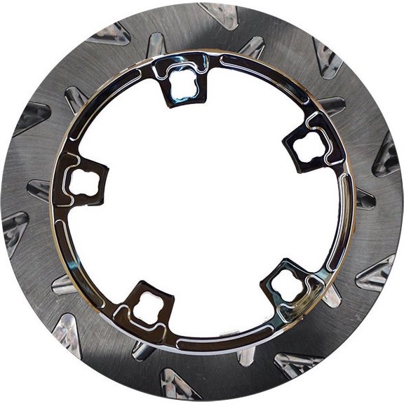 Lyndall Racing Brakes 815-0200 Smooth Triang Racing Rotor - 11.8in. - Chrome