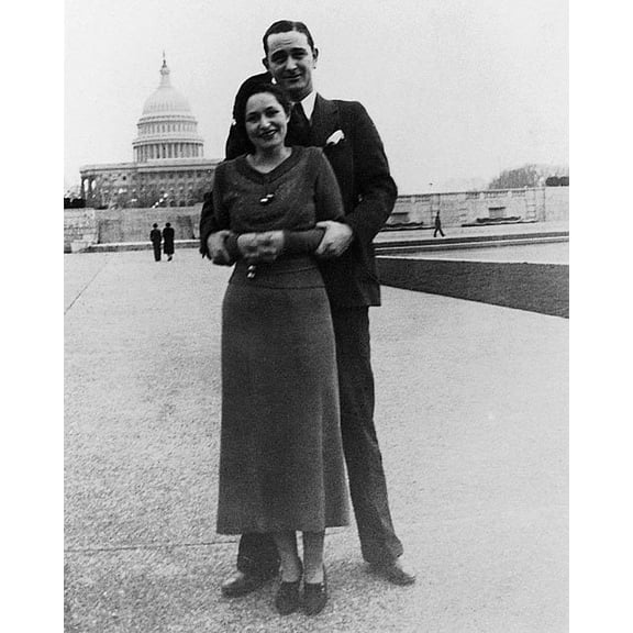 Lyndon & Lady Bird Johnson Washington, D.C. - 24x36 Inch Laminated Poster - Stunning Detail and Bold Colors