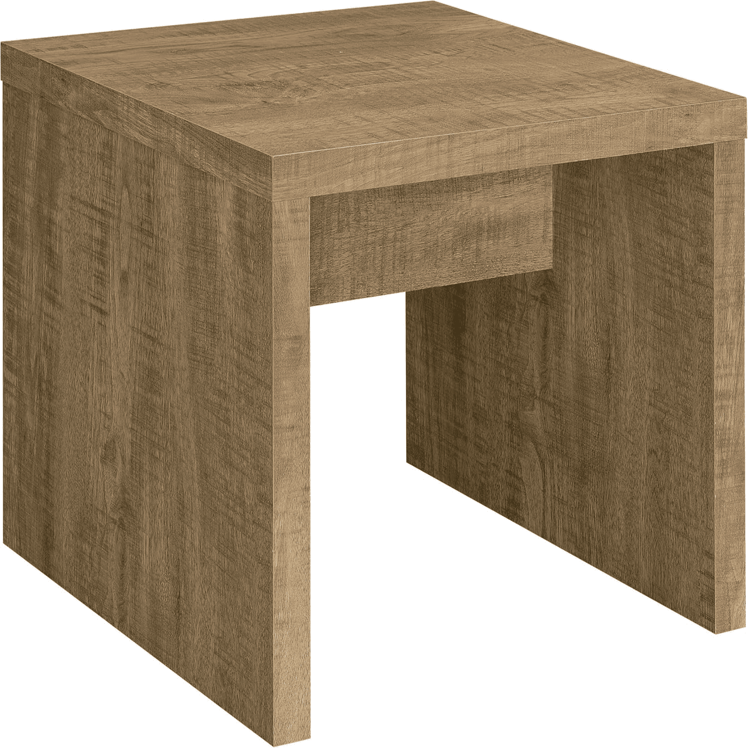 Rustic Brown Mango Wood Square End Table