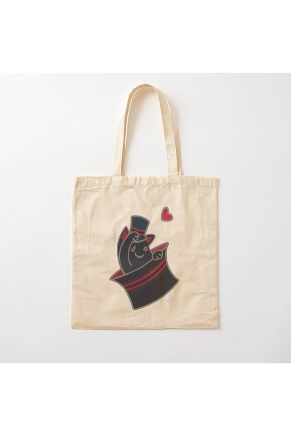Lyney Cat, Genshin Impact Canvas Tote Bags, Reusable Shopping Bag