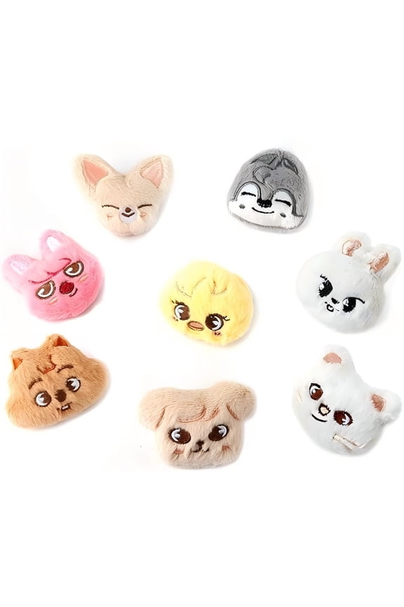 8 PCS Stray-kzoo Pins Badge Set, S-kzoo Plush Badge Button Accessories for Stray Fans, Bag Clothing Decoration