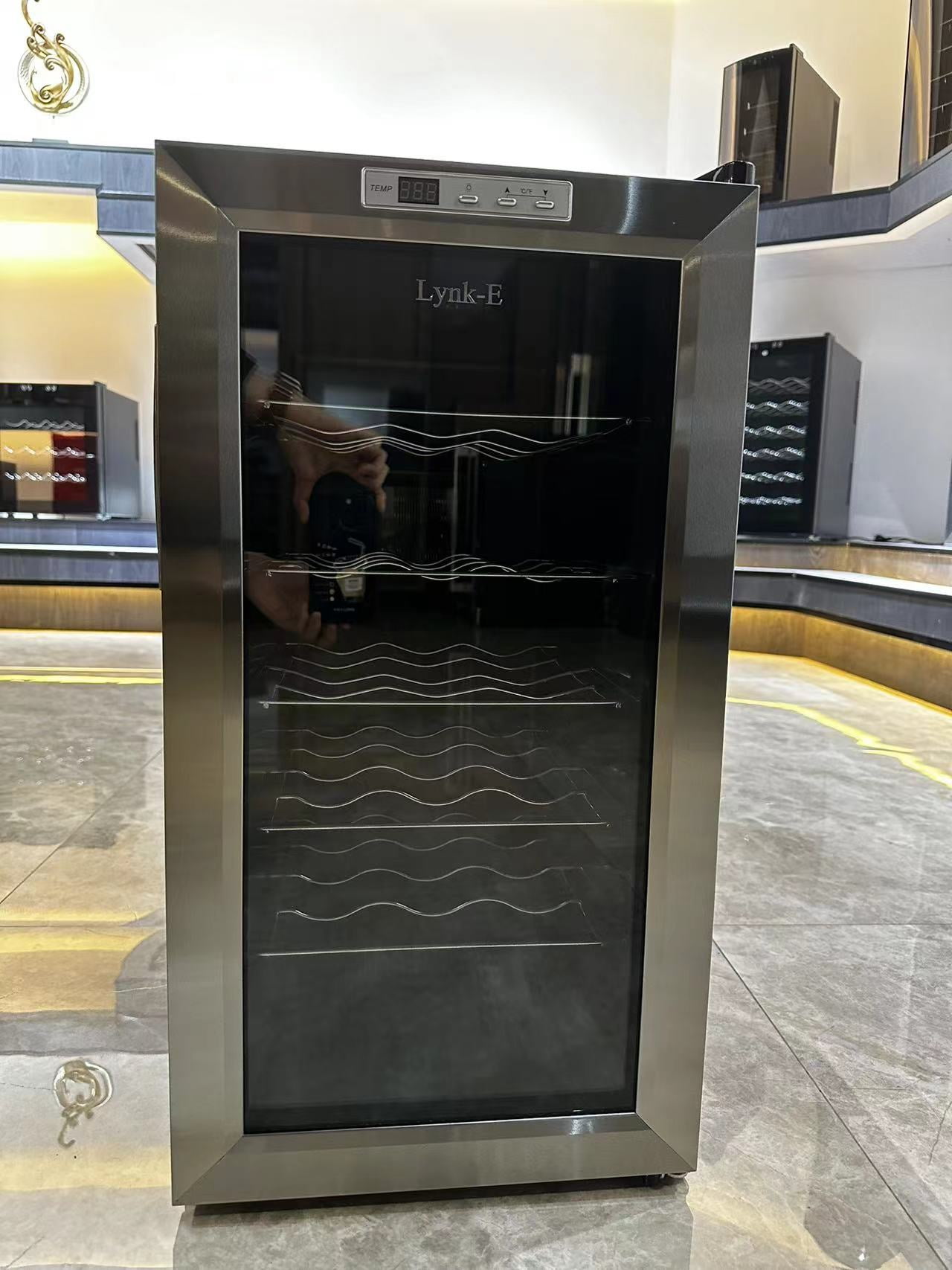 LynkE Wine Cooler Refrigerator, Builtin or Freestanding Wine Cooler