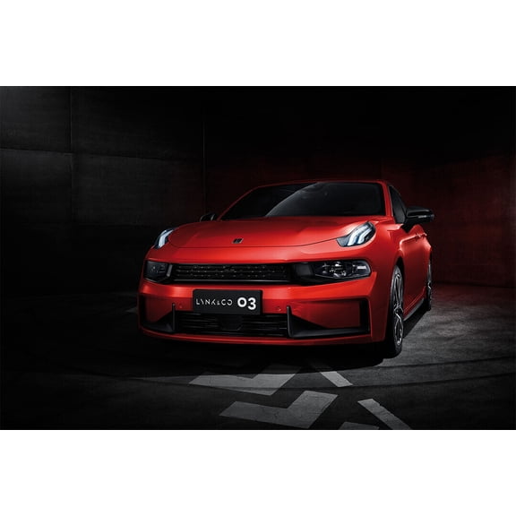 Lynk and Co 03 Sports Car Automotive Design Wall Art Home Decor - 20x30 Inch Laminated Poster - Stunning Detail and Bold Colors