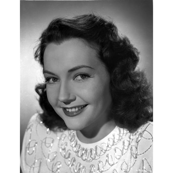 Lynn Bari on a Embroidered Top and smiling Photo Print (8 x 10)