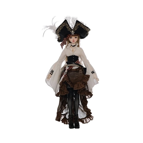 Lynn Bjd Doll 1/4 Bariy Body Middle Ages Sea Warrior Pirate Captain Moveable Joints Full Set FashionDoll