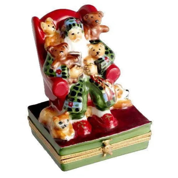 Lynn Haney Fireside Friends Limoges Box Figurine | Artoria Limoges Box Porcelain Figurine