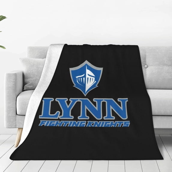Lynn University Logo Queen Blanket Lightweight Blanket for Bed, Sofa Microplush - Ultra Soft Warm Blanket