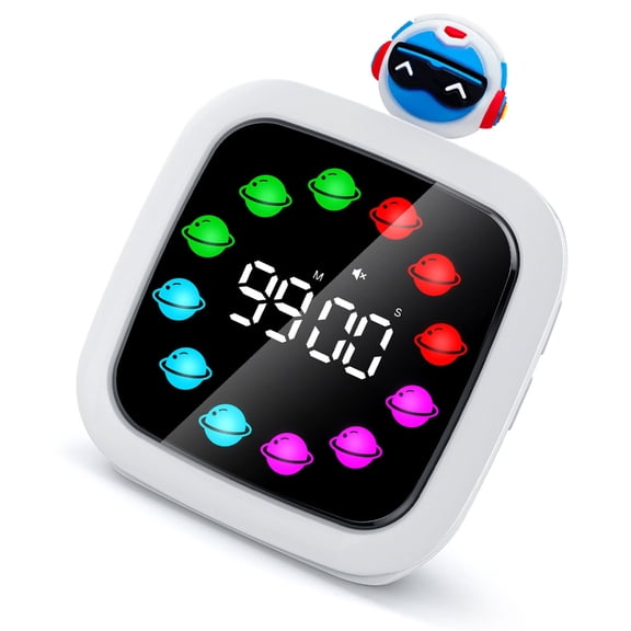 Lynono 0-60min Visual Timer for Home, School Child Learning Time Management Clock Tool