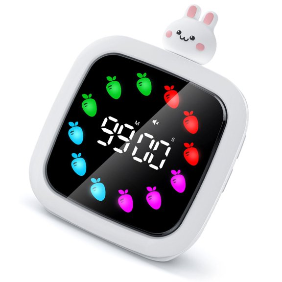 Lynono 0-60min Visual Timer for Home, School Child Learning Time Management Clock Tool