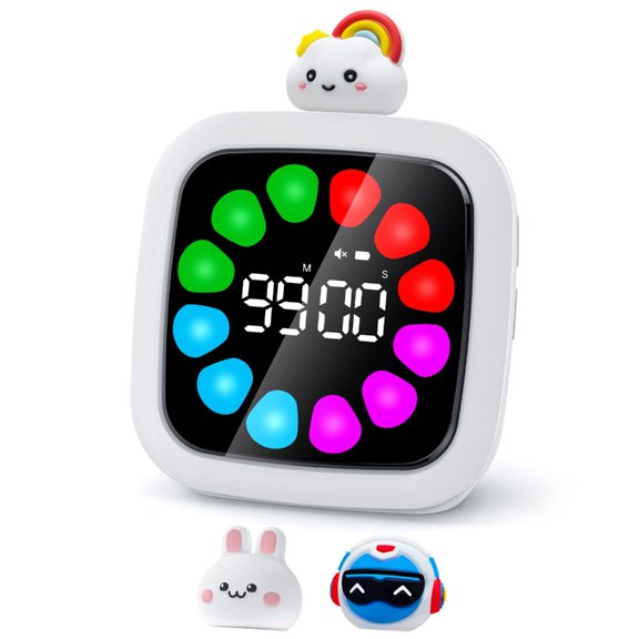 Lynono 0-60min Visual Timer for Home, School Child Learning Time Management Clock Tool