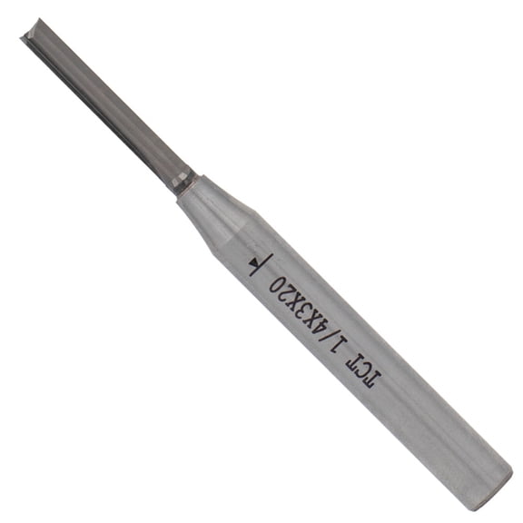 Lynono 1/4" Shank Double Flute Straight Dadoes Router Bit 3mm Straight Router Bits