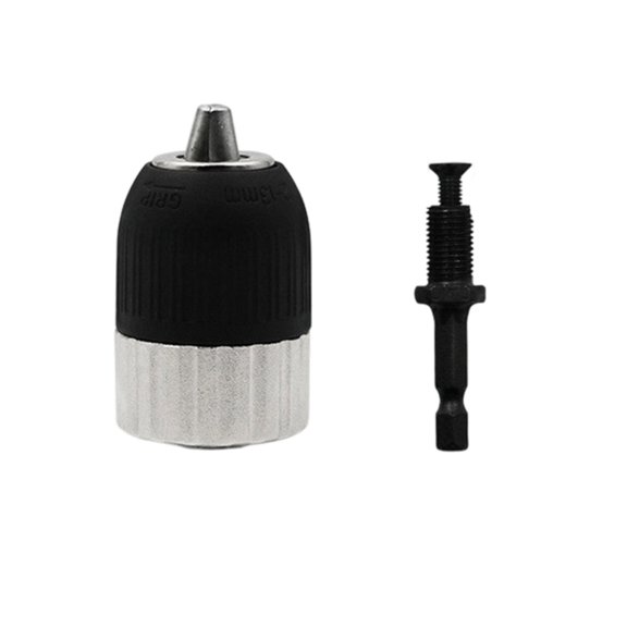 Lynono 1.5-13Mm Keyless Drill Adapter Locking Adapter with Hexagonal Hexagonal Driver Conversion Tool Accessories