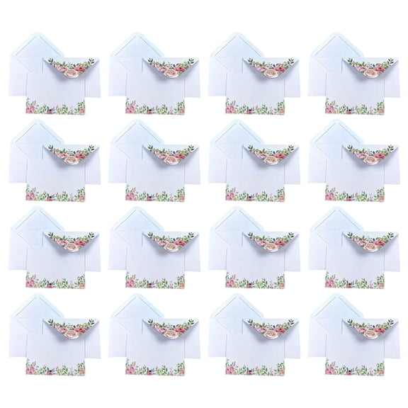 Lynono 100pcs Artistic Elegant Styles Envelopes Crafted With Thick Paper Suitable For Holiday Card And Personal Correspondence
