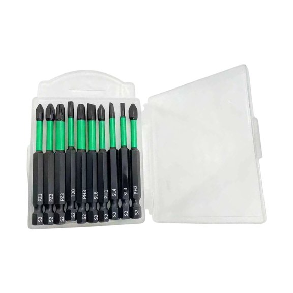 Lynono 10Pieces Magnetic Screwdriver Bit Kit Featuring AntiSlip Design AndPrem1umSteel Construction PH1/2/3 Drill Bit