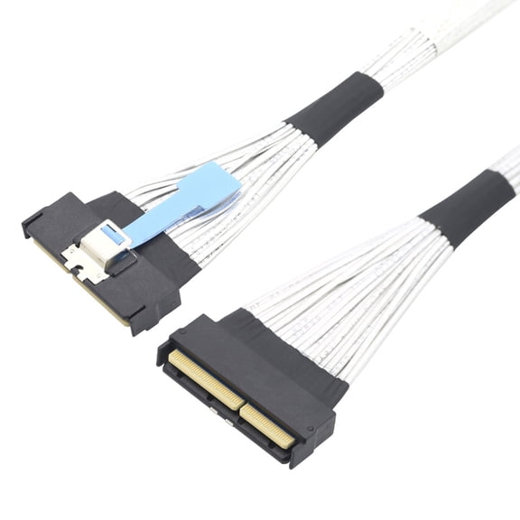 Lynono 124Pin Cable PCIe 5.0 Flat Flexible Male to Male Wire 16 Channel Extender Cable For Servers Data Center Interconnection